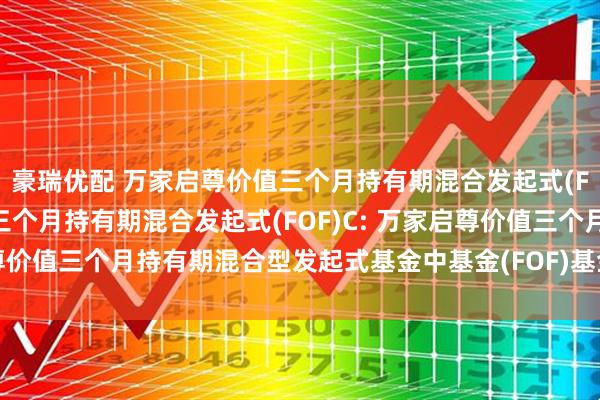 豪瑞优配 万家启尊价值三个月持有期混合发起式(FOF)A,万家启尊价值三个月持有期混合发起式(FOF)C: 万家启尊价值三个月持有期混合型发起式基金中基金(FOF)基金合同生效公告
