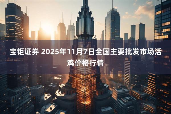 宝钜证券 2025年11月7日全国主要批发市场活鸡价格行情